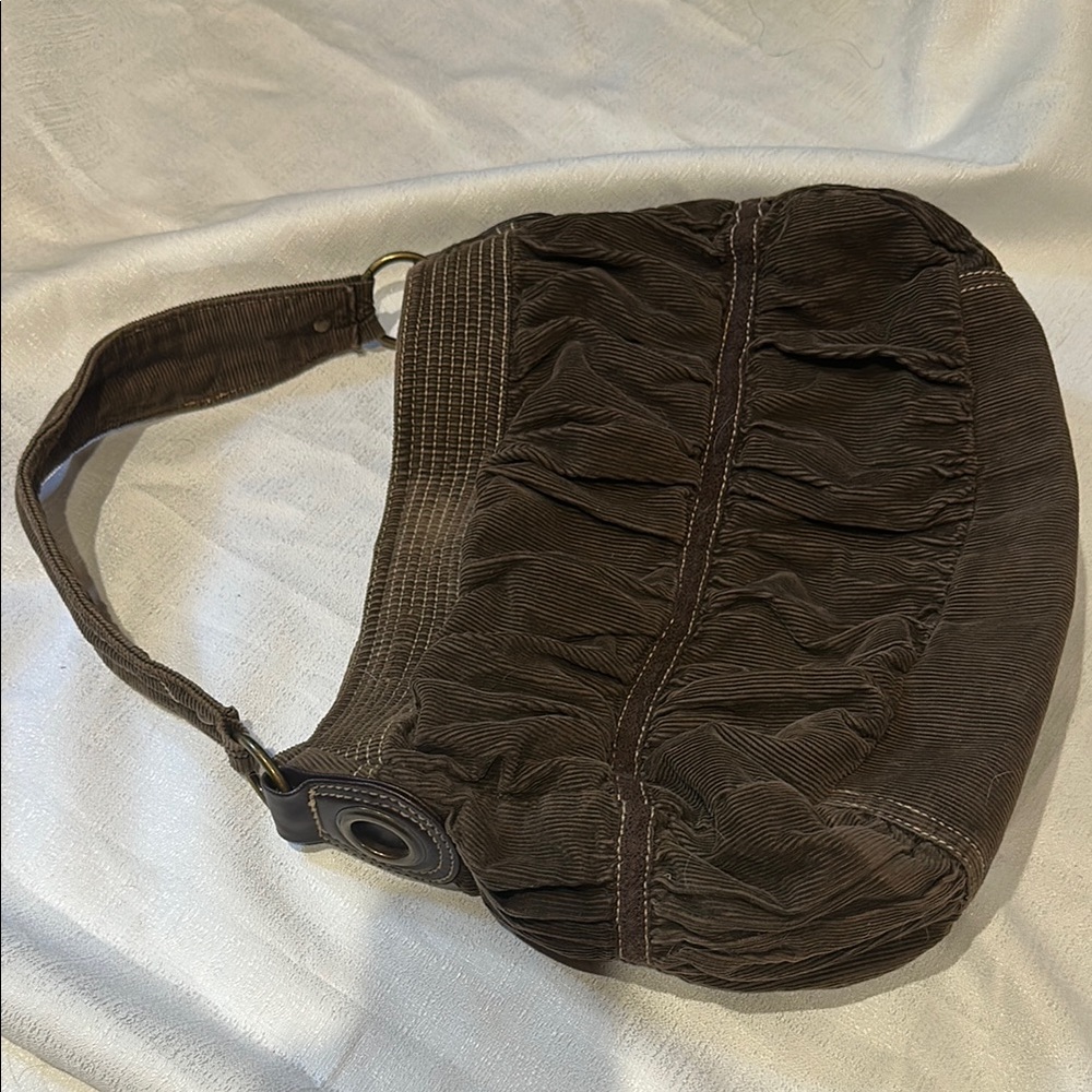 Old Navy Dark Brown Corduroy Bag